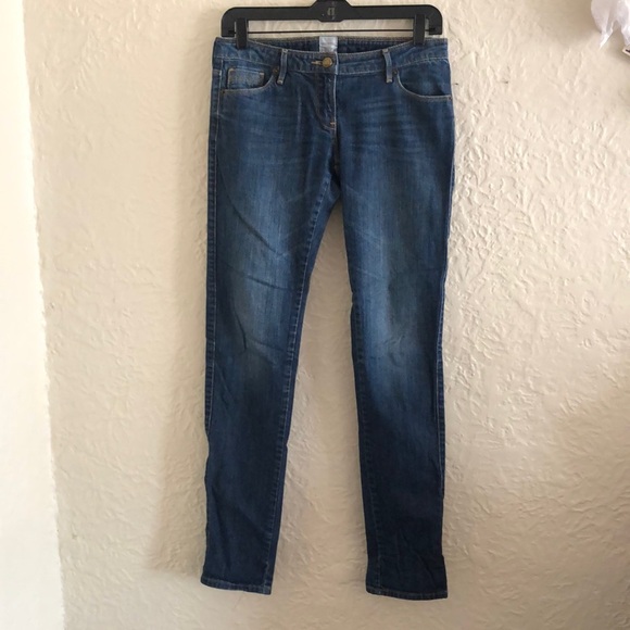 Sass & Bide Low Rise Medium Dark Wash Straight Leg Jeans 29 Neon Nights - Picture 2 of 9